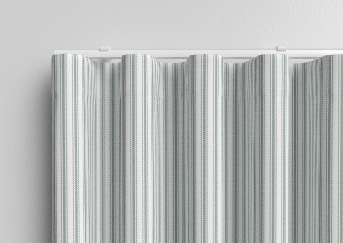Lace Stripes, Sage - Made to Measure Curtains - Image 13